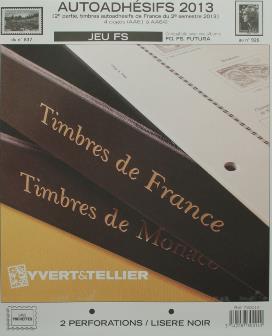 Jeu France Futura FS 2013 2e semestre Autoadhésifs Yvert et Tellier 730014