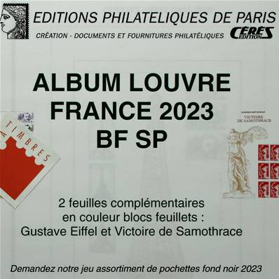 Feuilles Blocs Spéciaux 2023 Louvre Standard Editions Ceres FF23BF