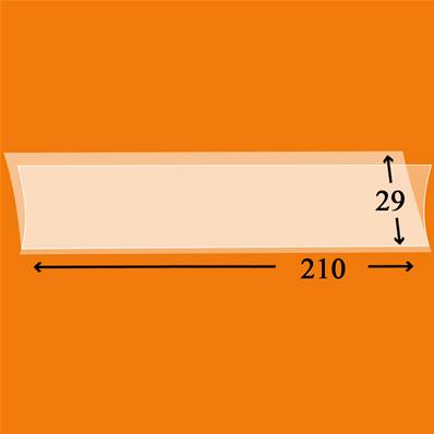 25 bandes Hawid simple soudure fond transparent 210 x 29 mm HA2029 328498