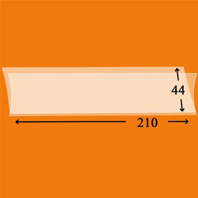 25 bandes Hawid simple soudure fond transparent 210 x 44 mm HA2044 300427