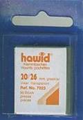 50 pochettes Hawid 7023 simple soudure fond transparent 20 x 26 mm ID202