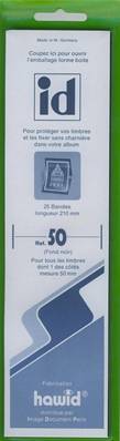 25 bandes ID double soudure fond noir 210 x 50 mm ID1050