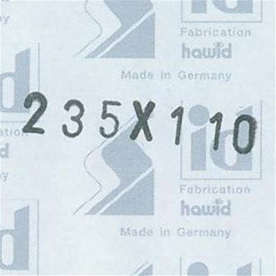 10 bandes Hawid double soudure fond noir 235 x 110 mm ID1110 HA235110