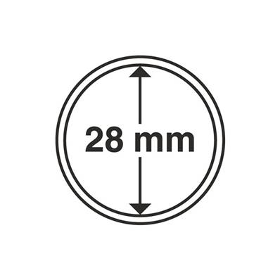 10 Capsules 28 mm pour pieces Leuchtturm GRIPS 28 312236