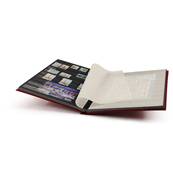 classeur pour timbres 32 pages noires BASIC S32 rouge Leuchtturm 309224