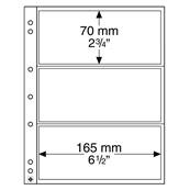 10 feuilles Numis 3C 3 poches pour billets Leuchtturm NH03 316522