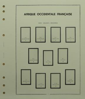 AOF Afrique Occidentale Francaise1944 à 1959 avec pochettes MOC 310144