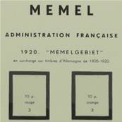 MEMEL 1920-1922 avec pochettes MOC 341263