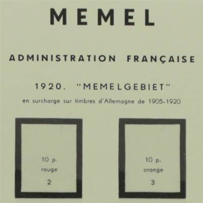 MEMEL 1920-1922 avec pochettes MOC 341263