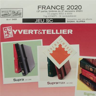 Jeu France SC 2020 timbres du 2e semestre Yvert et Tellier 135403