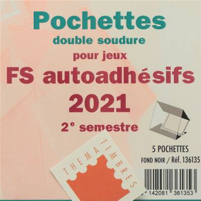 Pochettes 2e sem 2021 Futura FS autoadhesifs Yvert & Tellier 136135