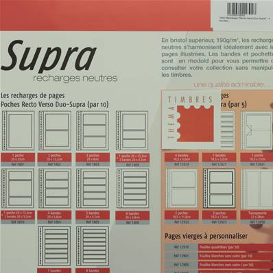 10 feuilles Duo Supra 4 bandes Yvert et Tellier 1804