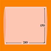 5 pochettes 210 x 170 D double soudure fond transparent YT182108