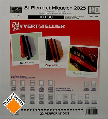 Jeu St Pierre et Miquelon SC 2025 Yvert et Tellier 301132