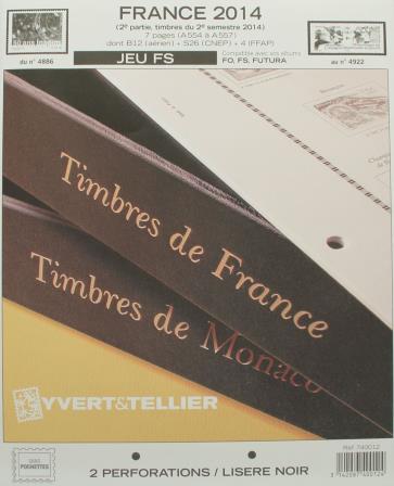 Jeu France Futura FS 2014 2e semestre Yvert et Tellier 740012