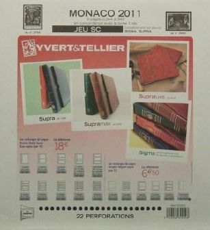 Jeu Monaco SC 2011 Yvert et Tellier 82002