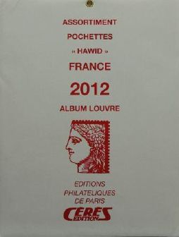 Jeu de pochettes pour feuilles France 2012 Album Louvre Edition Ceres HBA12