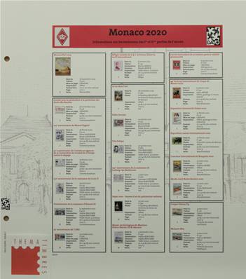 Feuilles Luxe MONACO 2020 DAVO 6750