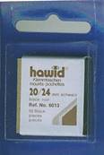 50 pochettes Hawid 6013 simple soudure fond noir 20 x 24 mm 321704