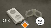 boite de 25 étuis carton HB autocollants 32.5 mm Hartberger 8320325 1646