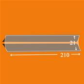 25 bandes Hawid double soudure fond noir 210 x 21 mm ID1021