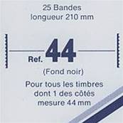 25 bandes Hawid double soudure fond noir 210 x 44 mm ID1044