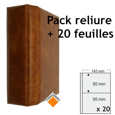 album CPA luxe brun clair aspect cuir SAFE 7886