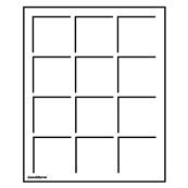 2 plateaux 12 cases carrés 48 mm TAB S bleu Leuchtturm 329178
