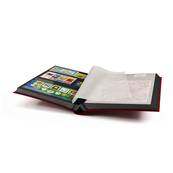 classeur pour timbres 64 pages noires BASIC S64 rouge Leuchtturm 330026