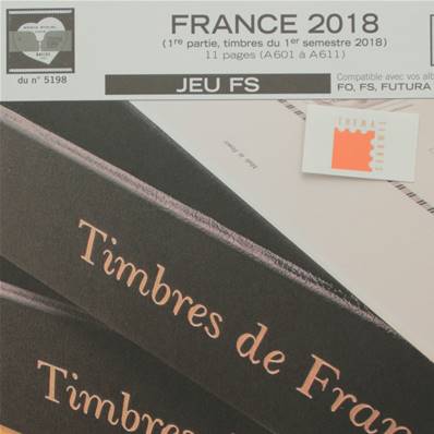 Jeu France Futura FS 2018 1er semestre Yvert et Tellier 132368