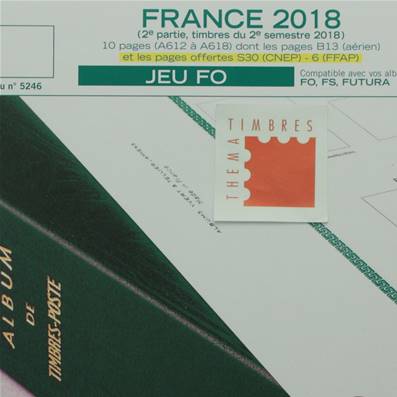 Jeu France Futura FO 2018 2e semestre Yvert et Tellier 133377