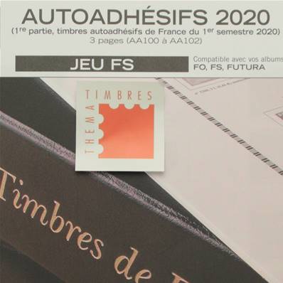Jeu France Futura FS 2020 1er sem. Autoadhésifs Yvert 135108