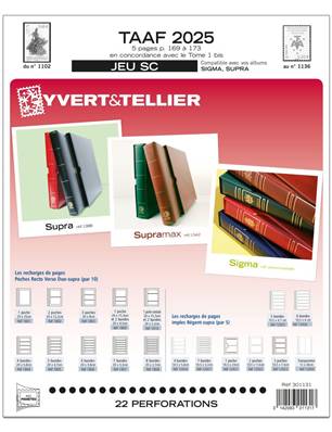 Jeu TAAF SC 2025 Yvert et Tellier 301131
