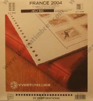 Jeu France SC Timbres Personnalises 2004 Yvert et Tellier 74111