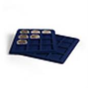2 plateaux 12 cases carrés 48 mm TAB S bleu Leuchtturm 329178