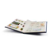 classeur pour timbres 32 pages blanches BASIC W32 bleu Leuchtturm 331235