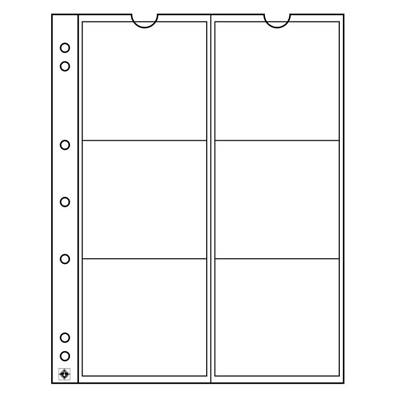 5 feuilles Numis 55 à 6 cases 55 mm Leuchtturm NH6 330456