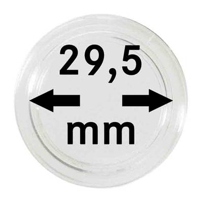 10 Capsules 29.5 mm pour pieces 10 euros regions LINDNER 2250295P