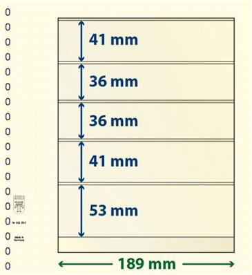 10 feuilles neutres LINDNER T 802502P