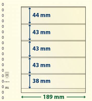 5 feuilles neutres double face LINDNER dT dT802512P