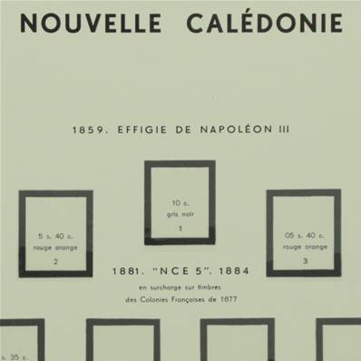 Nouvelle Caledonie 1859 à 1958 avec pochettes MOC MC 15NC/1 335793