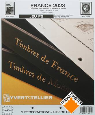 Jeu France Futura FS 2023 2e semestre Yvert et Tellier 138381