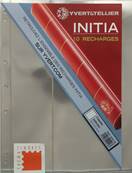 10 recharges Initia transparentes 3 bandes verticales Yvert et Tellier 24418