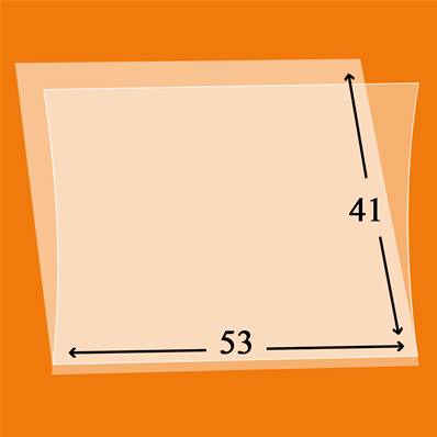50 pochettes Hawid 7115 simple soudure fond transparent 53 x 41 mm 316106