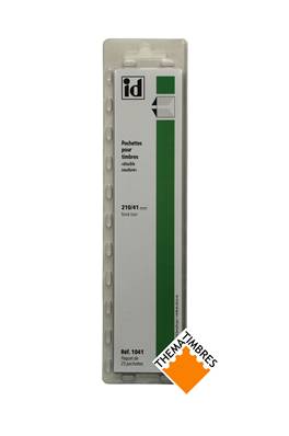 25 bandes ID double soudure fond noir 210 x 41 mm ID1041