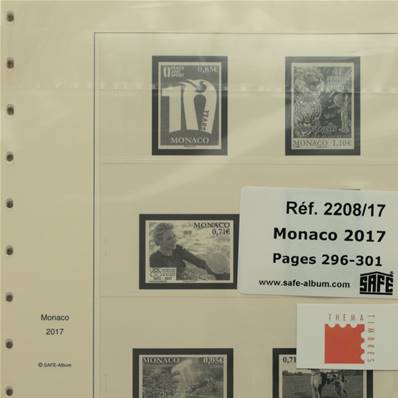 Feuilles mise à jour Monaco 2017 SAFE DUAL 2208-17