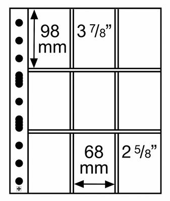 5 Feuilles Transparentes GRANDE 3/3C Leuchtturm 323456 pour TCG