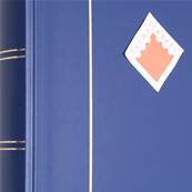 classeur pour timbres 60 pages noires BASIC S60 bleu Leuchtturm 341748