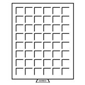 Medaillier fumé 48 cases carrées MB48 pour capsules champagne Leuchtturm 322045