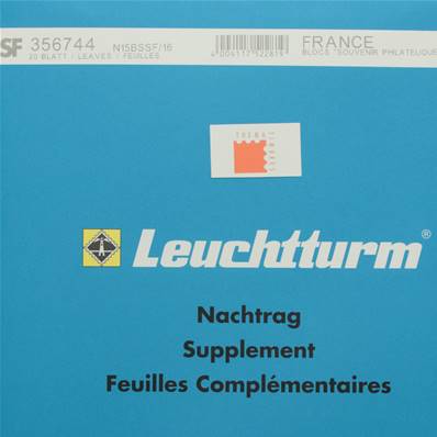 Feuilles France 2016 Blocs Souvenirs SF Leuchtturm N15BS SF/16 356744